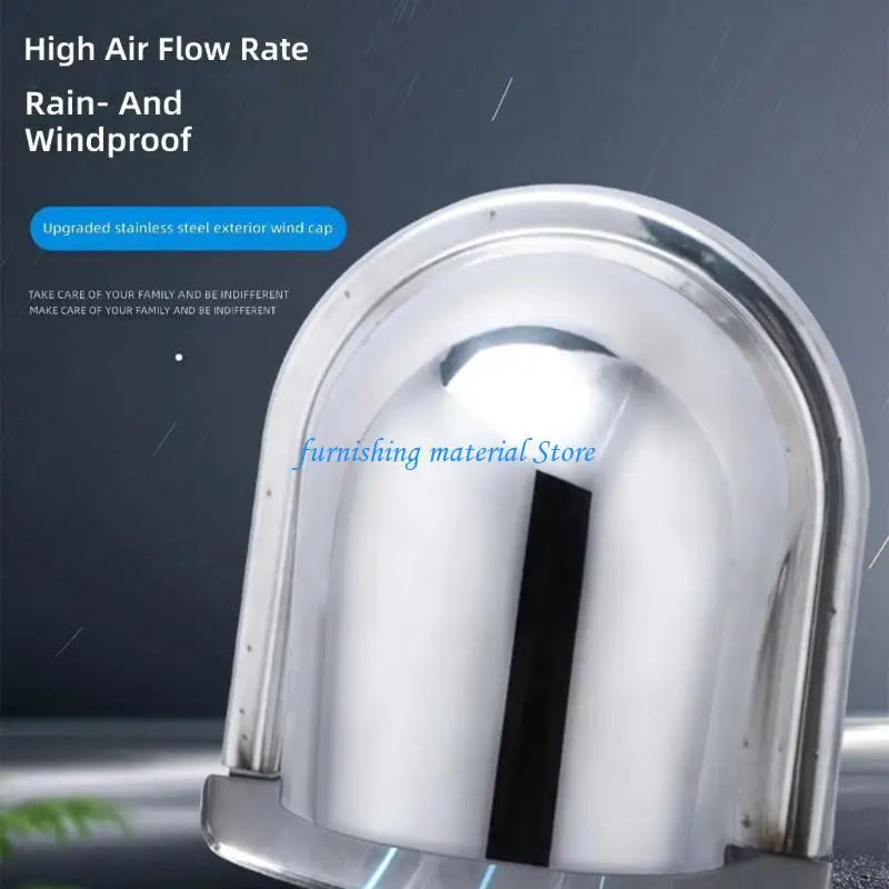 Y5GD Wall Air Vent Outlet Stainless Steel Extractor Fan Vent Cover Ducting Ventilation Exhaust Grille Cover Easy to Install