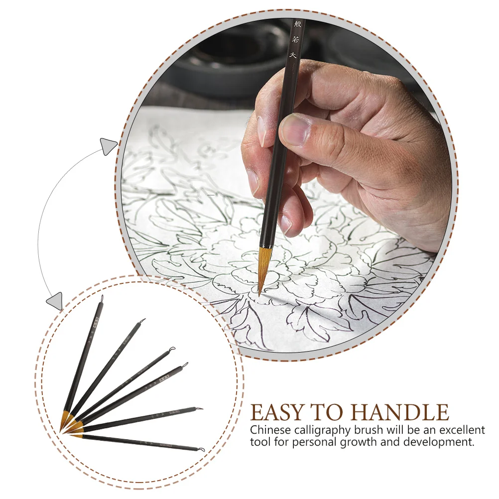 Calligraphy Writing Brush Langhao Small Regular Script Chinese Pens for Beginners Convenient Painting