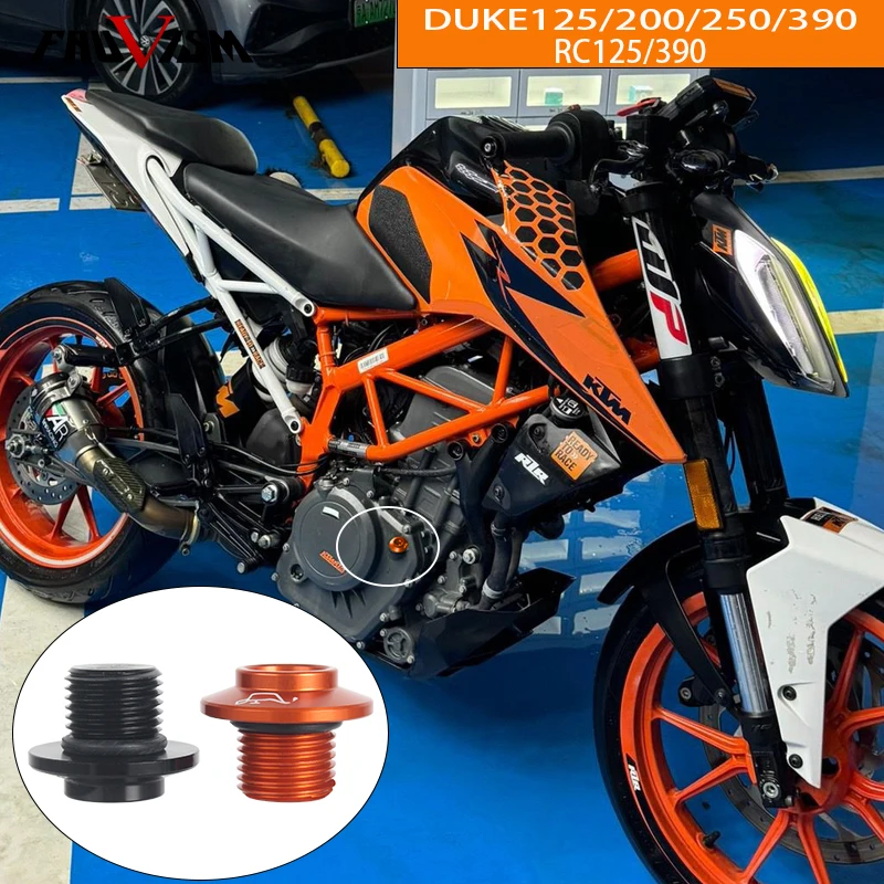 For KT RC 125 390 DUKE 2014-2023 Motorcycle Crankcase Cap  Engine Oil Filler Screw Cover Plug M16*1.5 For KTN Duke 125 200 250