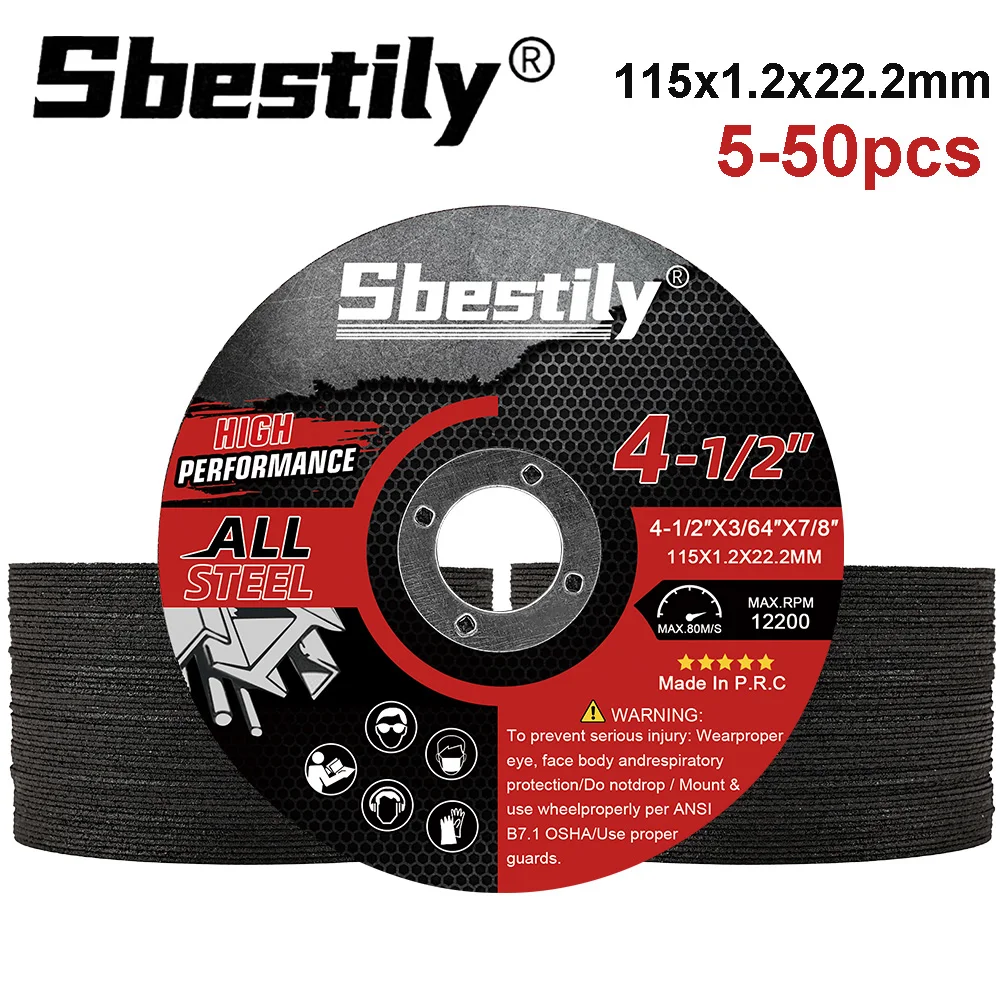 5-50 sztuk 115mm koło odcinające szlifierka kątowa tarcza tnąca 4.5 "żywica brzeszczot do piły tarczowej dla majsterkowiczów metal stal aluminium cięcie drewna