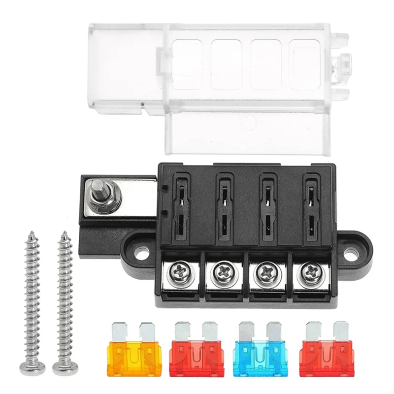 

AEE2-4 Circuit Fuse Block Marine Fuse Block Sea Fuse Block For ST Blade 5045 With Cover For Marine