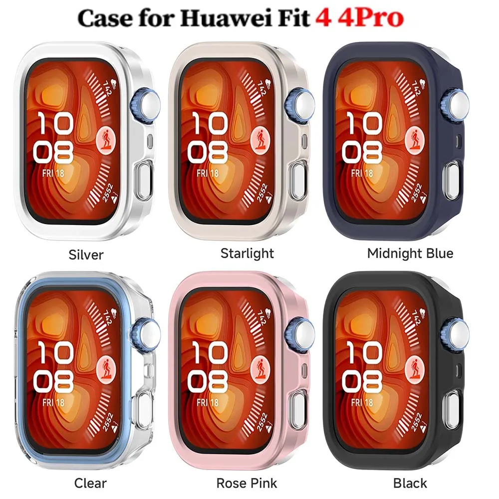 Harte PC-Hüllen für Huawei Watch Fit 4/4 Pro, Displayschutzhülle für Huawei Fit4 Hollow Case, stoßfestes Bumper Shell-Zubehör