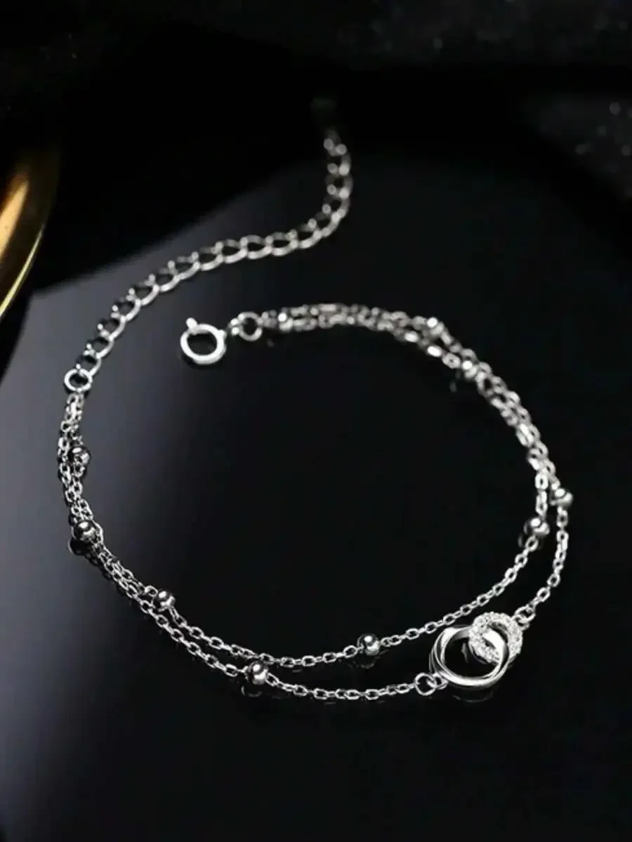Double Layer Mobius Strip Bracelet For Women Fashion Jewelry Gift