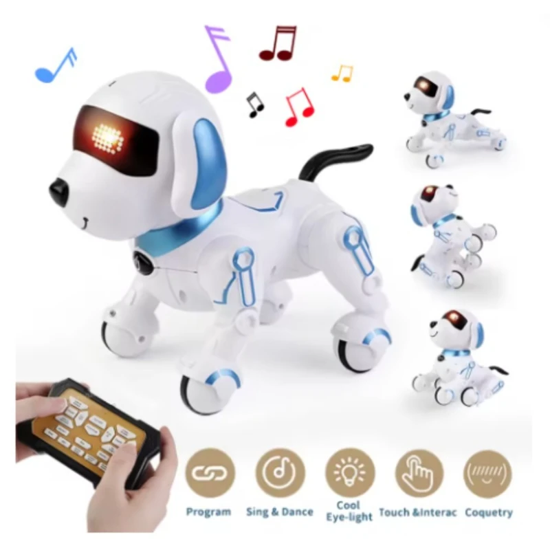 RC Robot Dog الإلكترونية حيلة الحيوانات الأليفة اللمس التفاعلي للبرمجة الذكية المشي الرقص الاطفال هدية عيد ميلاد للأطفال بنين بنات #1