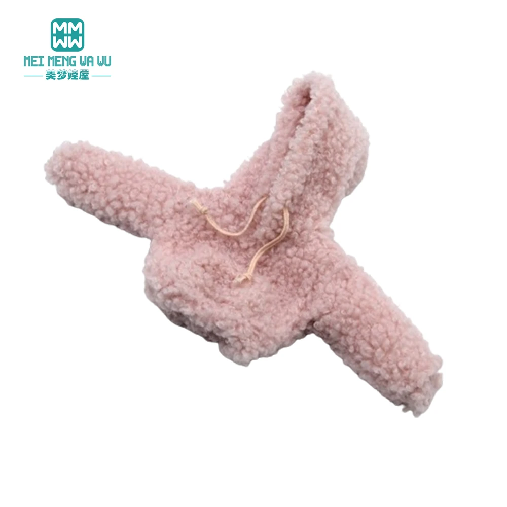 

Подходит для кукол Blyth 28 см, стильная флисовая толстовка для кукол OB22 OB24, игрушки, рождественский подарок.