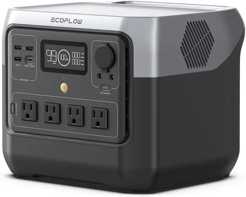 EF ECOFLOW Portable Power Station RIVER 2 Pro, 768Wh LiFePO4 Battery, 70 Min Fast Charging, 4X800W (X-Boost 1600W) AC Outlets, Solar Generator for Outdoor Camping/RVs/Home Use