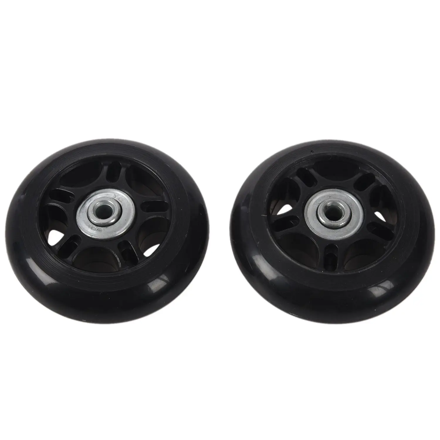 2set 64X18mm Luggage Suitcase / Inline Outdoor Skate Replacement Wheels Black