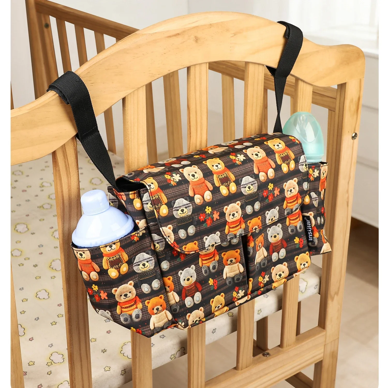 

Островная водонепроницаемая подвесная портативная сумка для мамы, многофункциональная дорожная удобная сумка для коляски, большая вместимость, От 0 до 2 лет