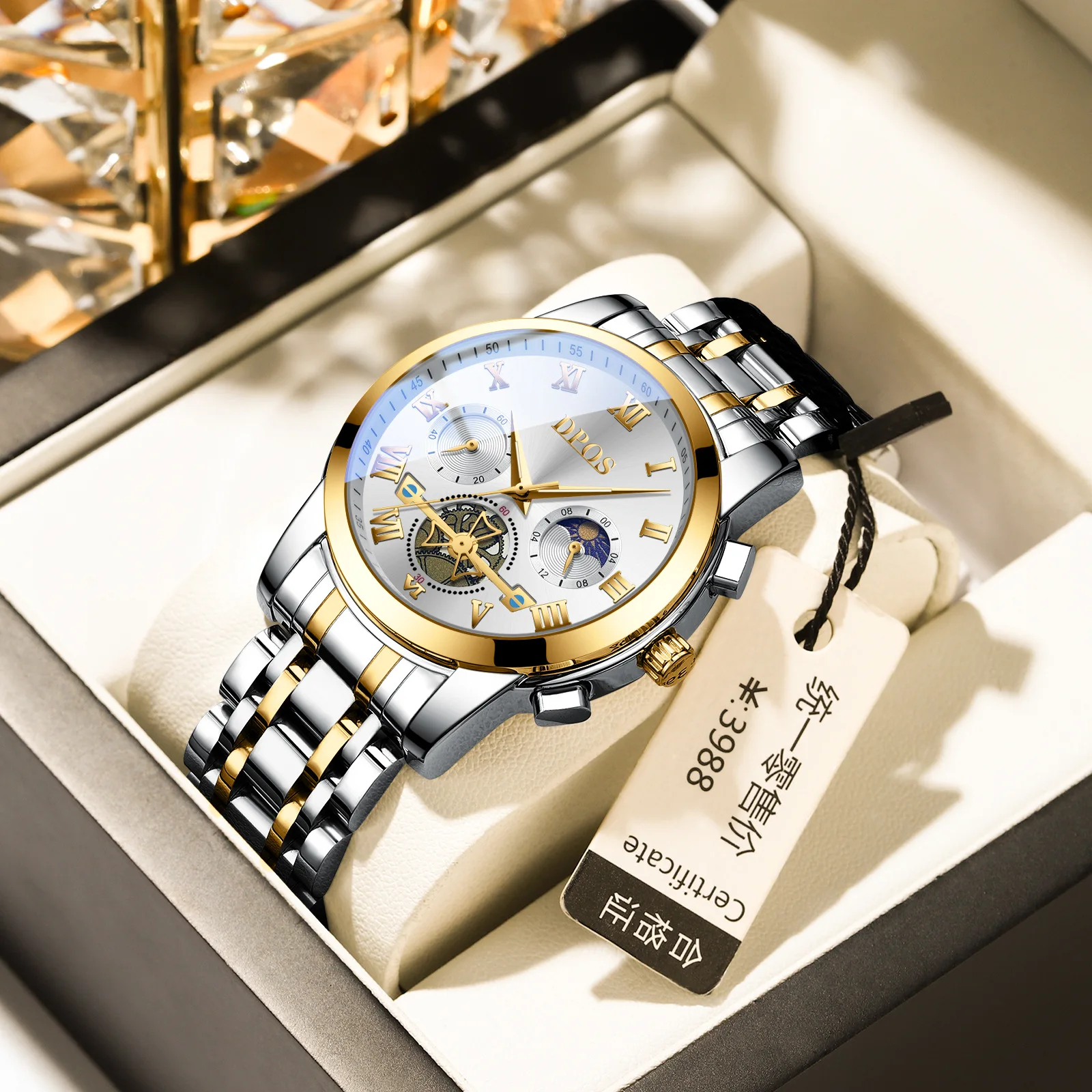 2025 Luxury Mens Quartz Watch Waterproof Multifunction Sport Casual Wristwatch Ready Stock