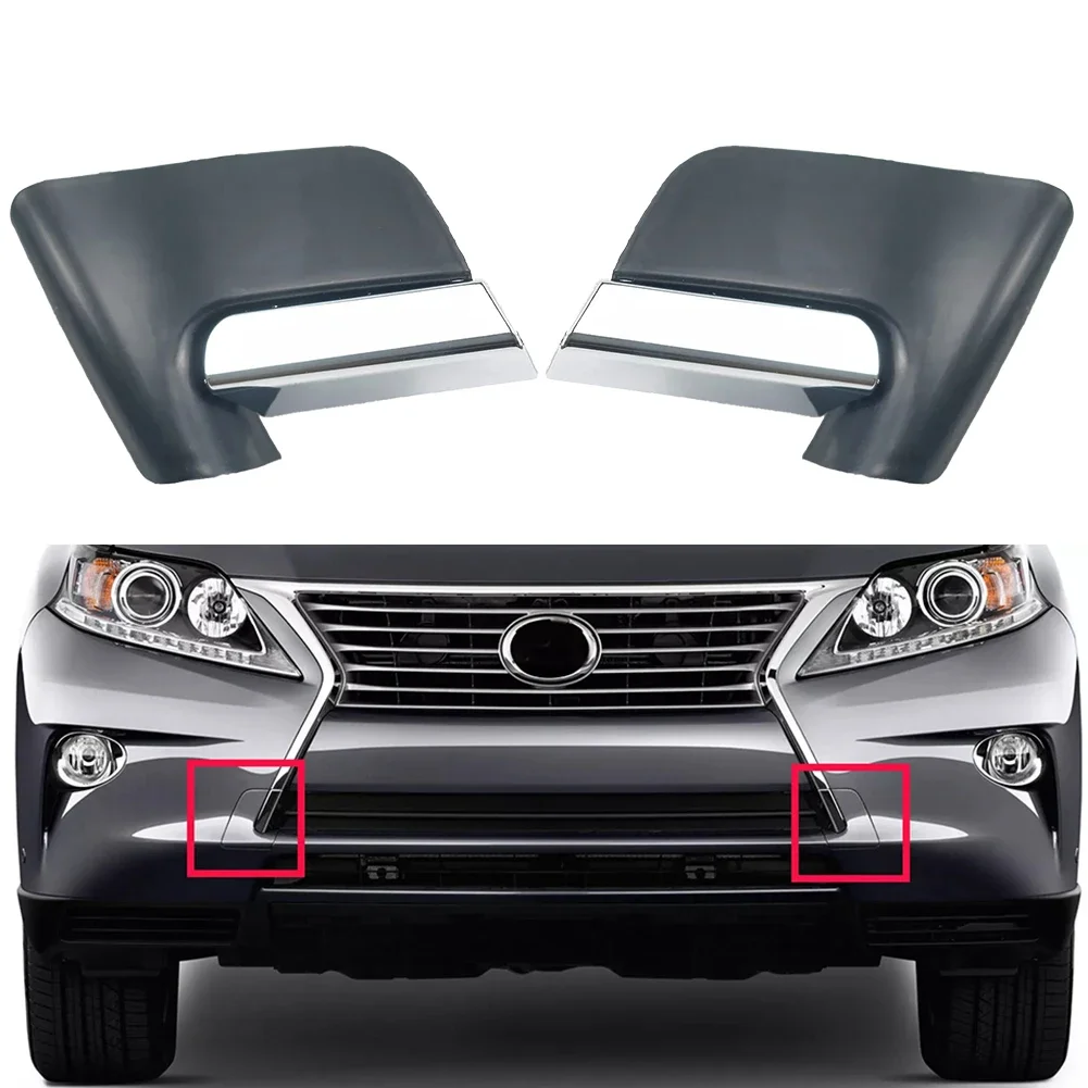 

For Lexus RX350 RX450h Base 2013-2015 Front Bumper Trim Lower Towing Cover Set Left And Right Front Towing Cover Decorative Part