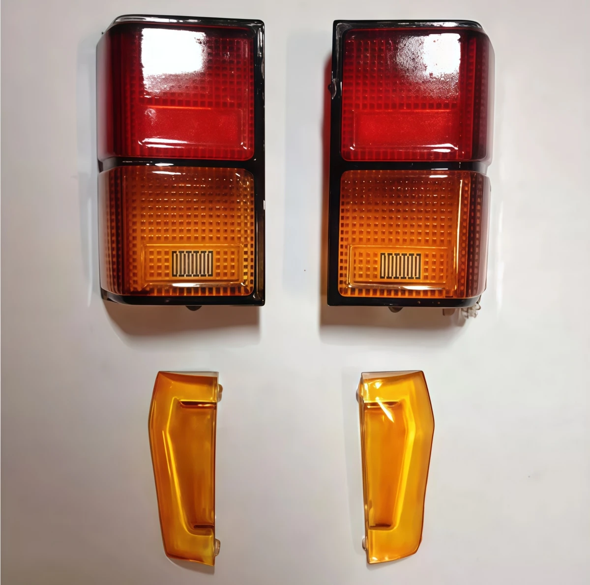 JCKMOD Pre‑Tinted Clear Lens 4‑Pcs Light‑Lens Set For 313Mm Wheelbase Cherokee Hard‑Body TRX4 SCX10 RC Crawler Upgrade Parts
