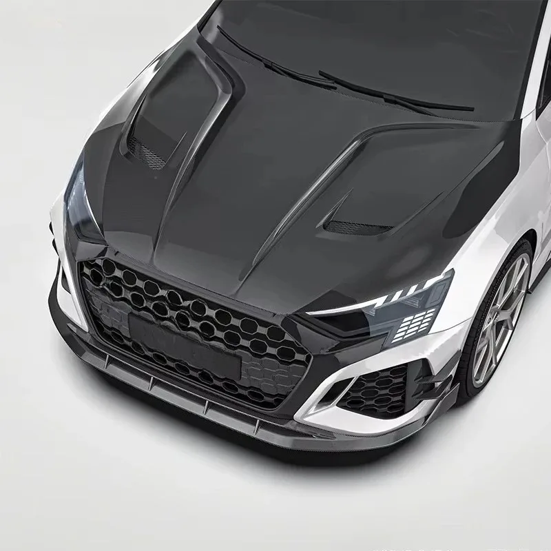 Paktechz غطاء محرك من ألياف الكربون الجافة بونيه RS3 8Y سبورتباك صالون سيدان 2021 - 2024 #3