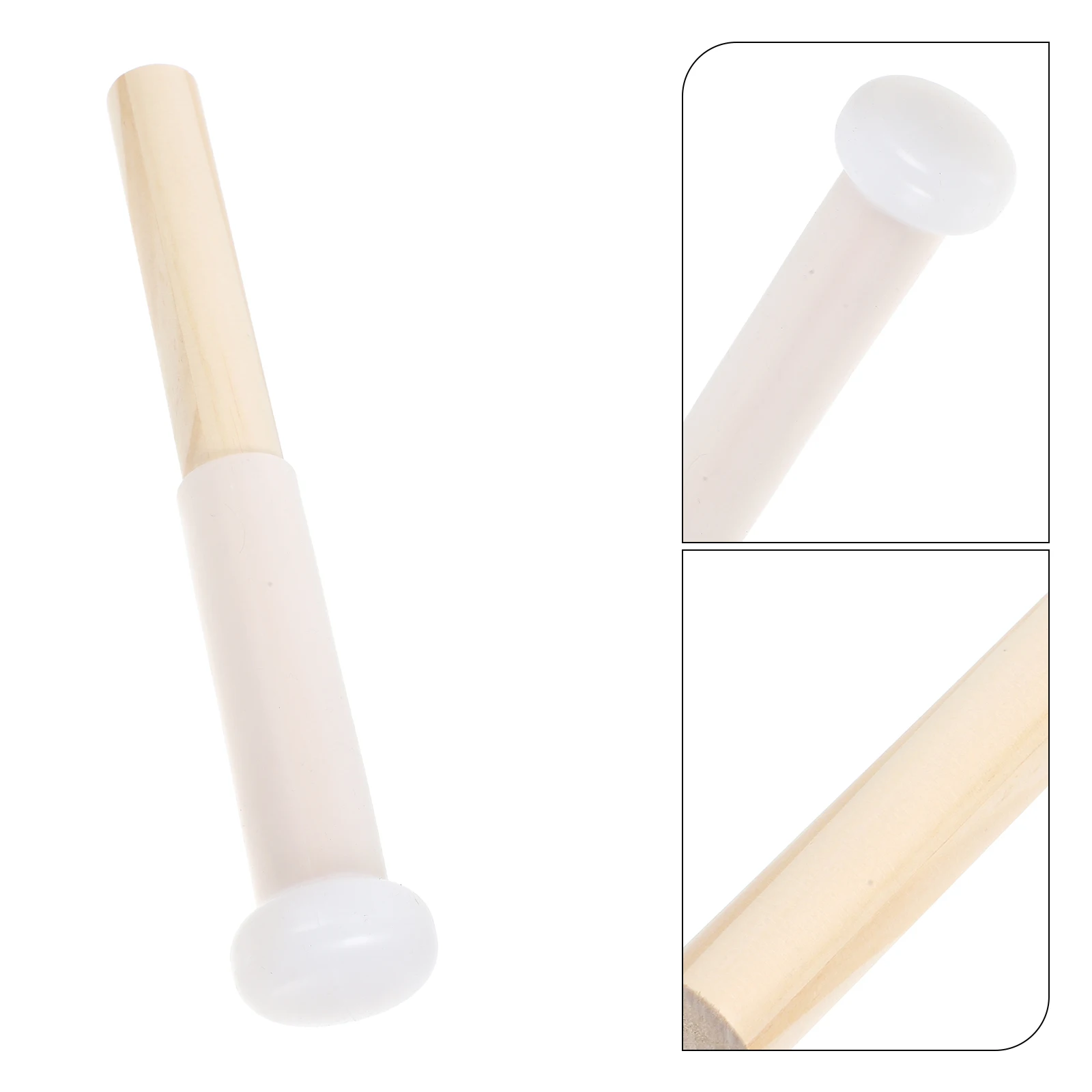 

Singing Bowl Striker Rubber Head Crystal Type Long Wood Handle Portable Lightweight Sound Bowl Mallet Meditation Accessory
