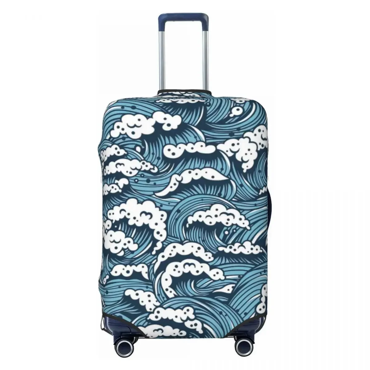 Marine Design Print Luggage Protective Dust Covers Elastic Waterproof 18-32inch Suitcase Cover Travel Accessories