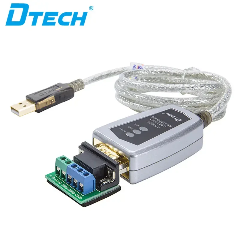 

DTECH 1,2 м USB2.0 к RS485 RS422 DB9-контактный адаптер кабеля-переходника «папа-папа»