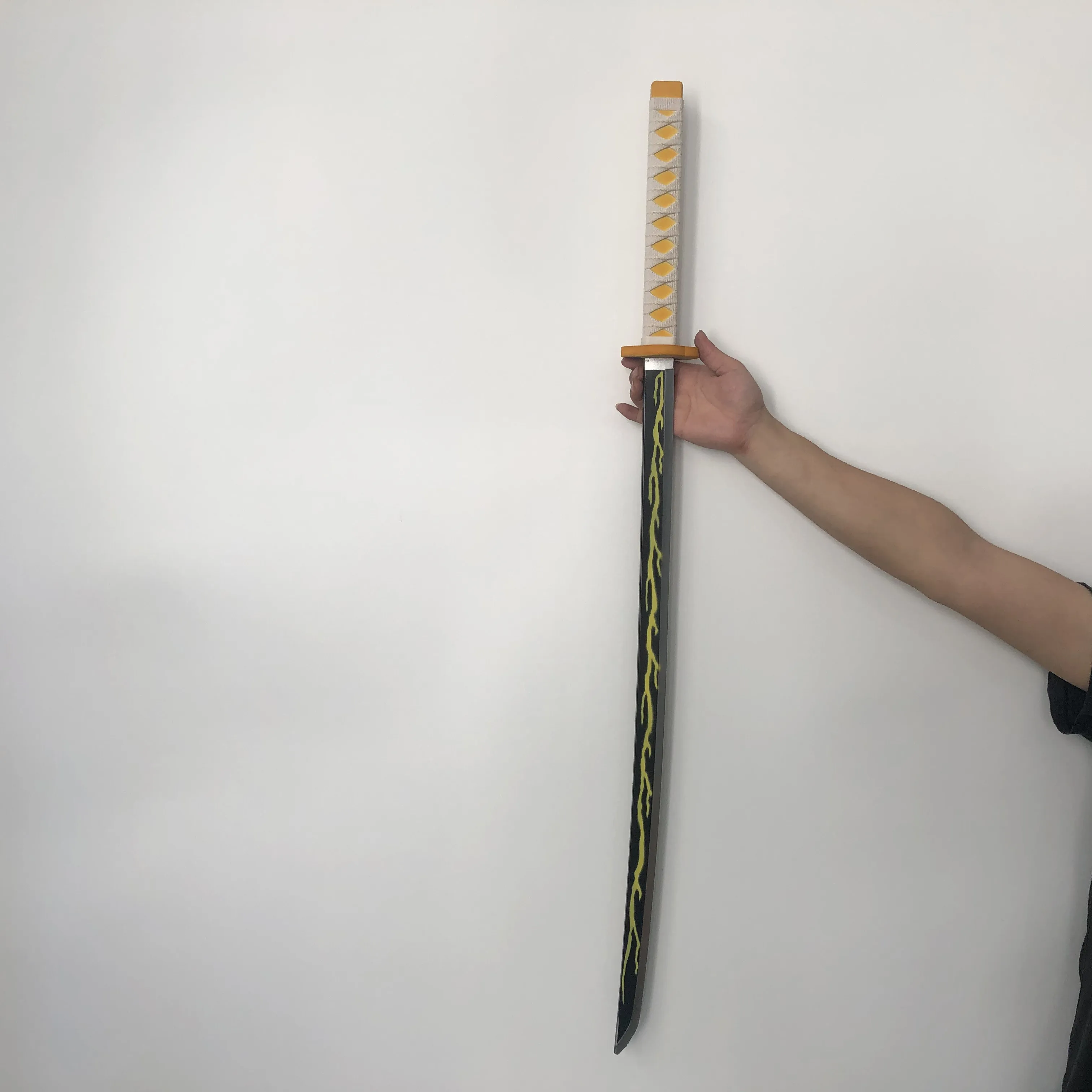 104cm spada Cosplay arma Agatsuma Zenitsu spada Anime Ninja coltello non affilato