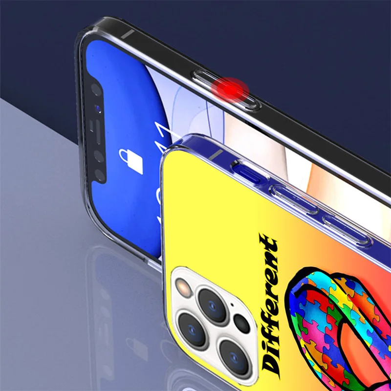 Autism Support Puzzle Phone Case For iPhone 16 15 Plus 11 14 Pro Max 13 12 Mini XS X 7 8 + SE Pattern Customized Couqe Cover 11