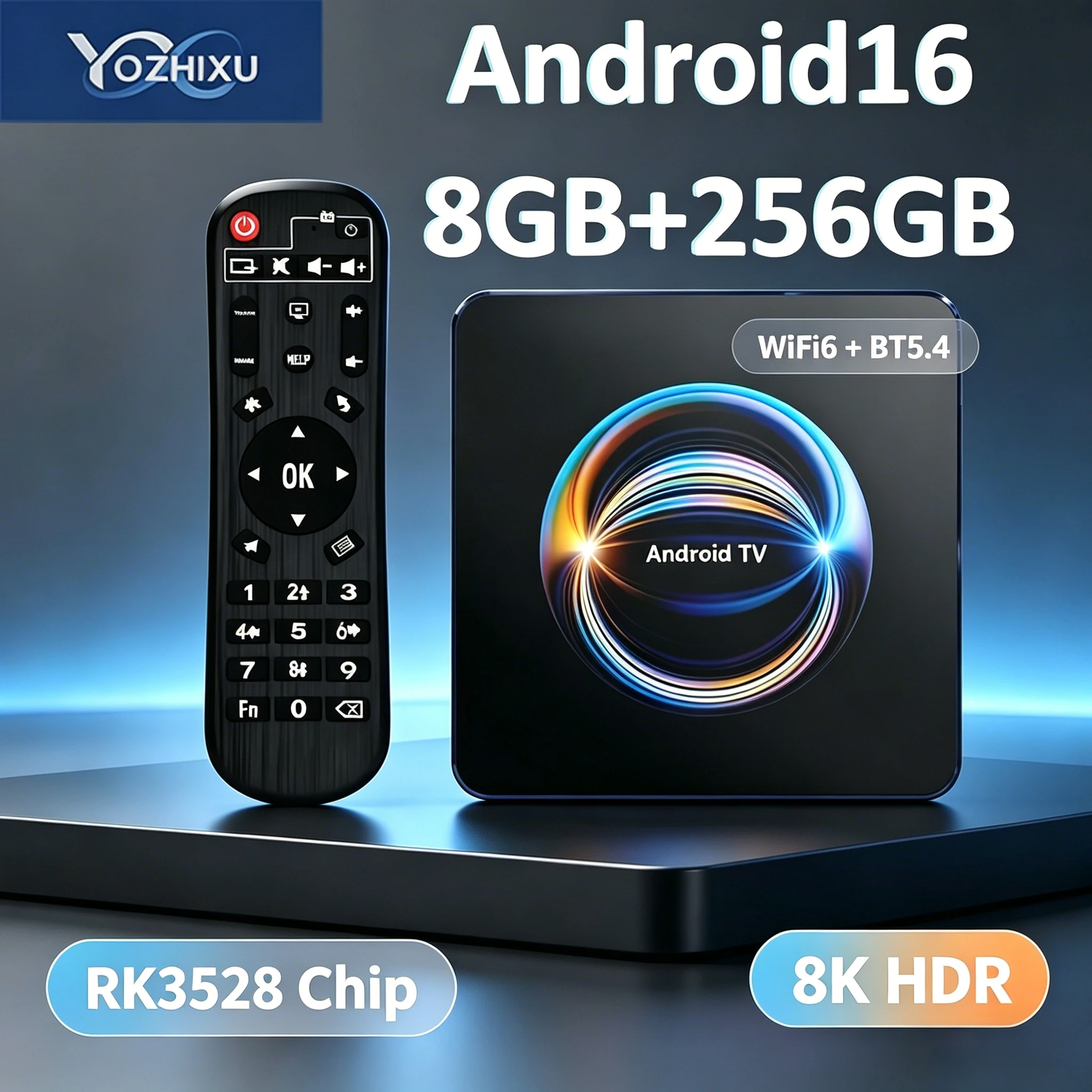 YOZHIXU X66 Android 16 Smart TV Box RK3528 8GB 256GB 8K 4K H
