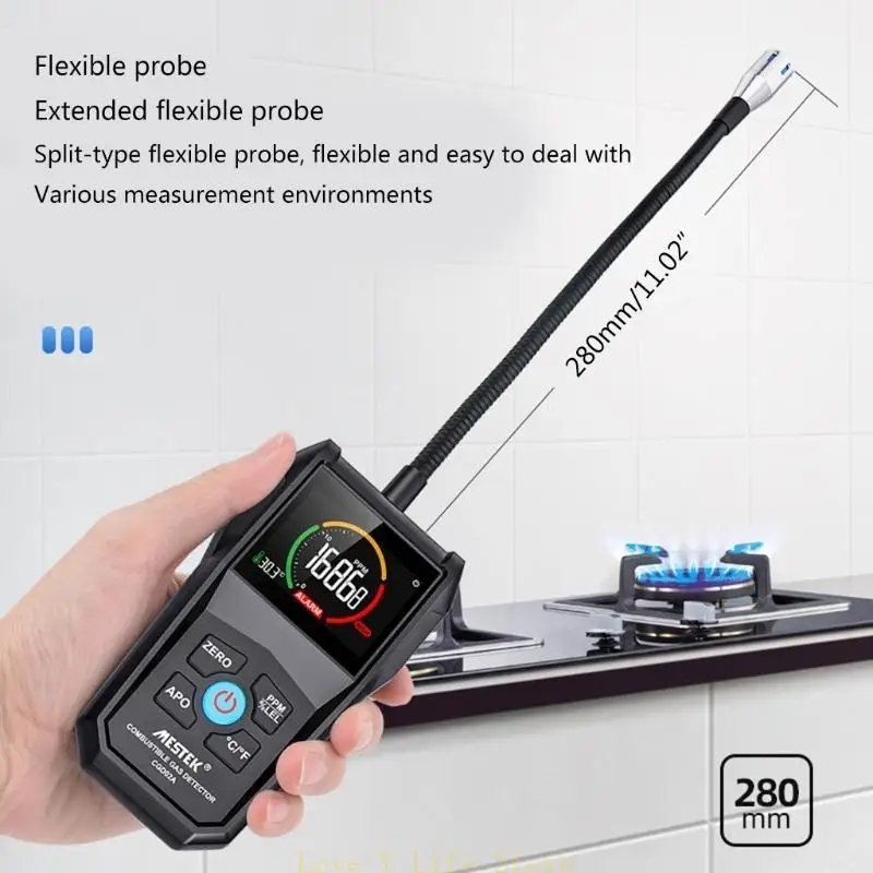

L74C Propane & Natural Gas Leak Detector Portable Gas Sniffer Combustible Gas Tester