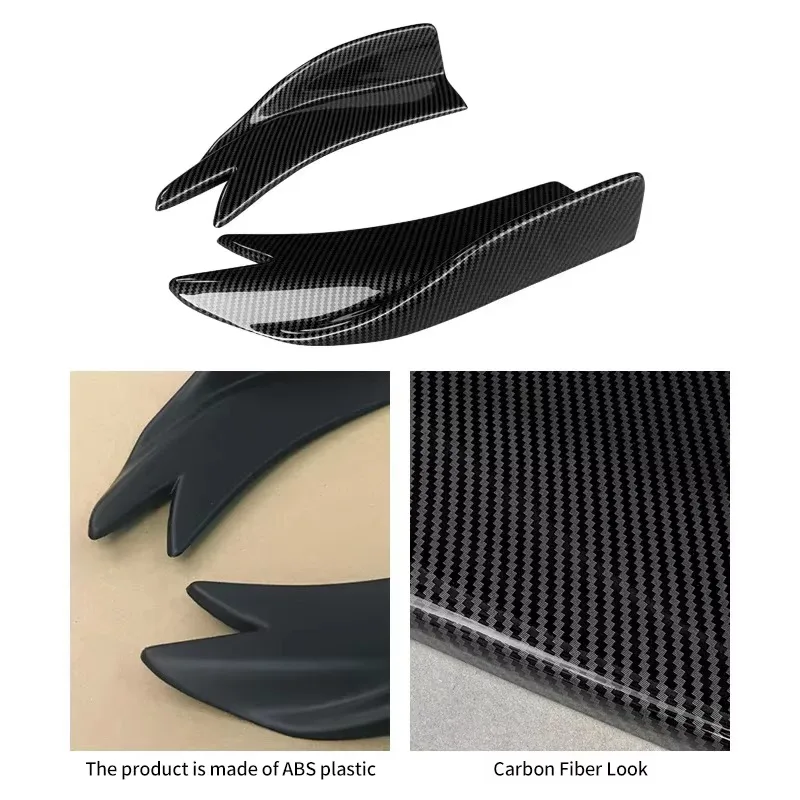 For Toyota CHR 2018-2023 Car Exterior Decoration Rear Bumper Splitters Aprons Corner Spat Lip Wrap Diffuser Trunk Wrap Angle ABS - Image 2