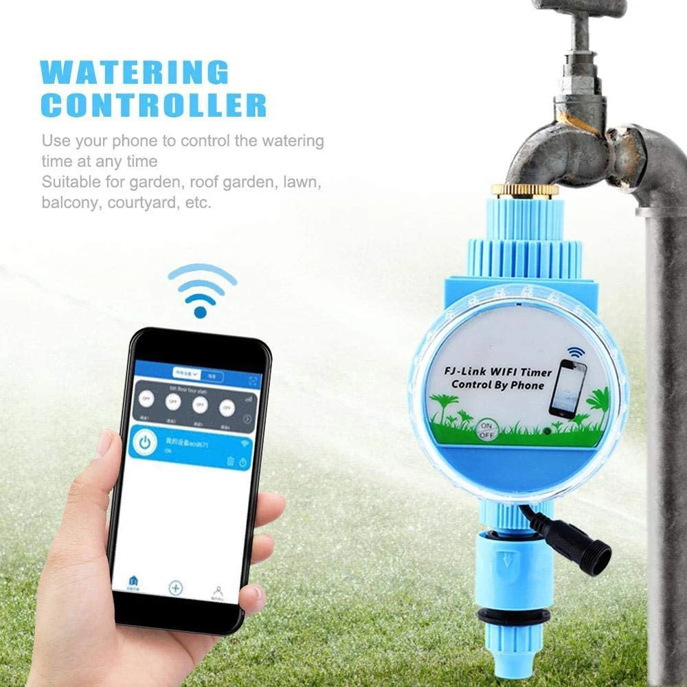 Tuya Smart Garden Automatic Watering Sprinkler System WiFi Drip Irrigation Controller with Rain Sensor APP Remote Control