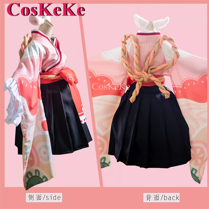 CosKeKe Ichihime Cosplay Game Majsoul/Mahjong Soul Costume Fashion Lovely Kimono Uniform Halloween Party Role Play Clothing S-L