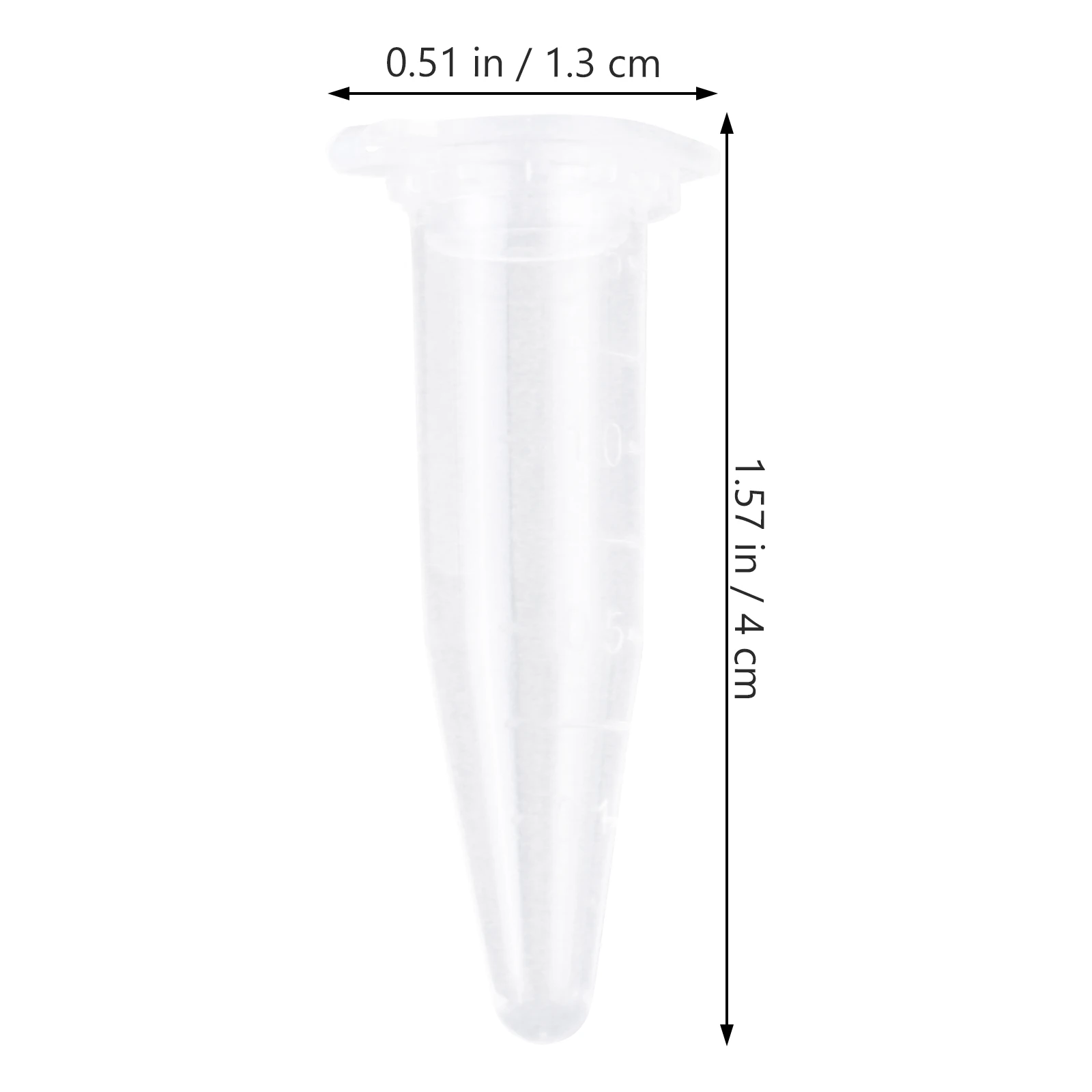 

1000pcs 1.5Ml Microcentrifuge Tubes Centrifuge Vial Conical Bottom Clear Graduation High Transparency Smooth Wall For