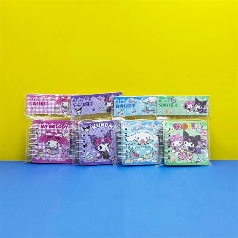 

20pcs/lot Sanrio Kuromi Melody Coil Notebook Cute Cinnamoroll Word Notepad Diary Planner Stationery Gift School Supplies