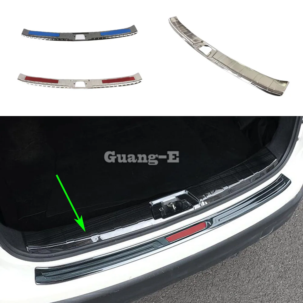 

Stainless Steel Back Rear Pedal Door Scuff Plate Frame Inside Threshold Trunk For Nissan Qashqai j11 2019 2020 2021 2022 2023