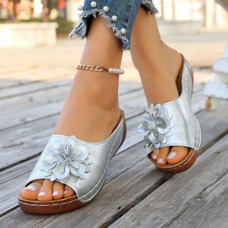 

Women's Summer Sandals in Various Colors, Open Toed Sandals, Casual Thick Soled, Comfortable Summer Beach Shoes