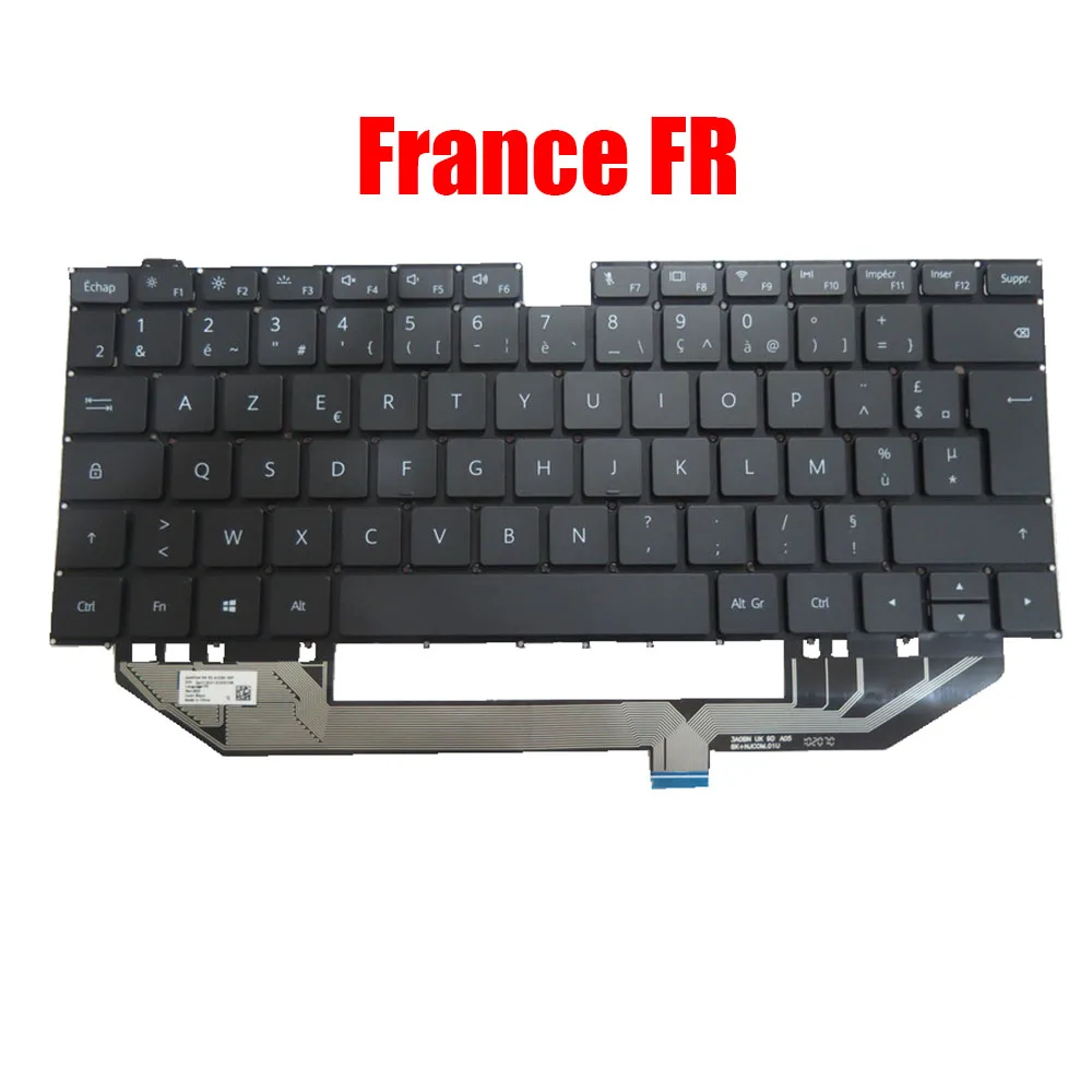 

Клавиатура для HUAWEI MateBook X Pro MACHD-WFE9 MACHD-WFH9 MACHD-WDH9 MACHD-WFH9Q MACHD-WHE9 GR\TR\FR\UK\RU\US\CZ\TW с подсветкой