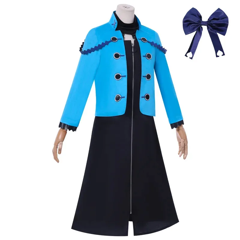 Fantasia de cosplay virgn punk: dança de penas de gelo divino anime estilo 2d roupa de dramatização carnaval roupas de dramatização de halloween