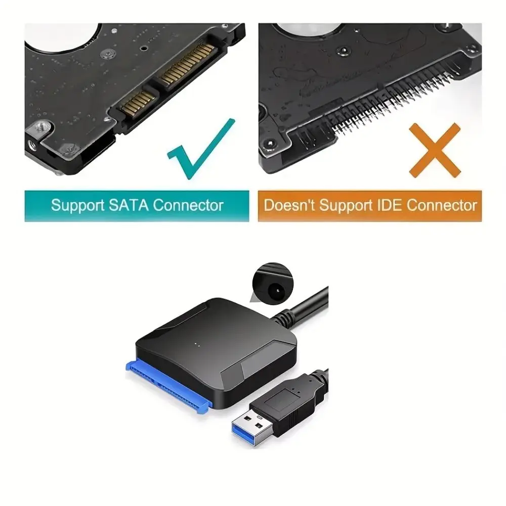 USB 3.0 To SATA Line USB 3.0 To SATA Adapter Easy Drive Line Converter Cable Cable Line Adapter SATA Cables USB3.0