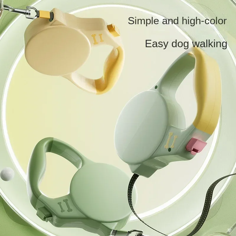 Durable Retractable Dog Leash with Automatic Brake and Lock System for Small and Medium-sized Dogs and Cats, Tangle-free