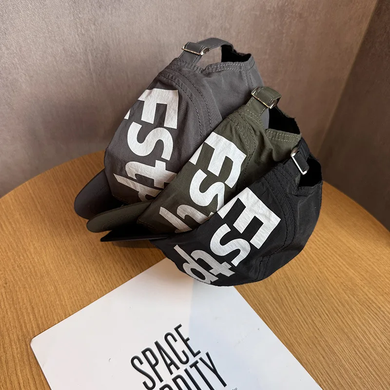 Sommer Outdoor Schnelltrocknende Mütze Herren Sonnenschutz Baseballkappe Kurze Krempe Radsport Sportmütze – Detail 3