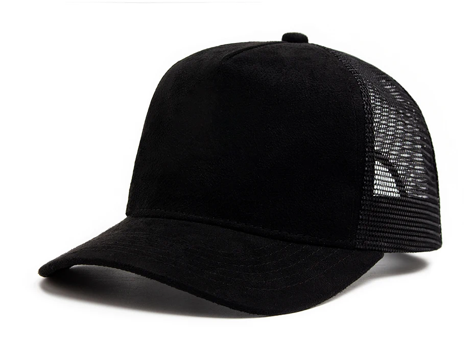 Neue Sommer Wildleder Trucker Hut Männer Mesh Baseball Cap Für Visier Sonne Mode Lässig Frauen Snapback Hip Hop Caps Unisex Einstellbar – Detail 1