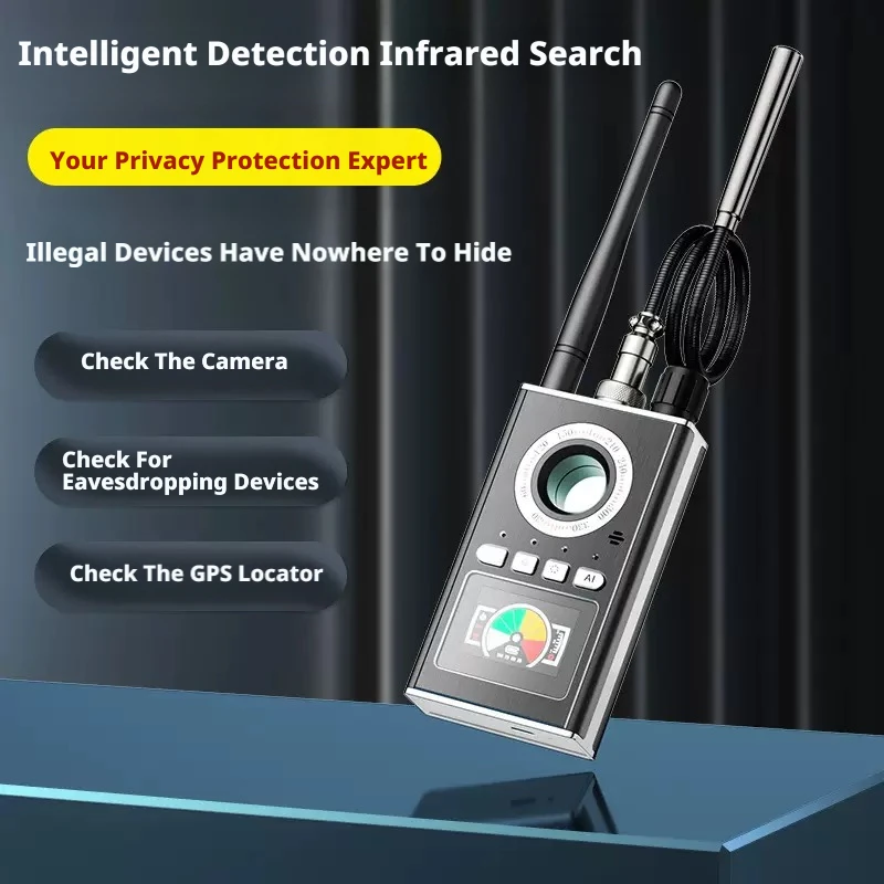 

Anti Spy CDMA Signal GSM Audio GPS 4G 5G Mobile Phone Signal GPS Tracker Wifi Bluetooth Jammer sound blocker Spy Gadgets Device