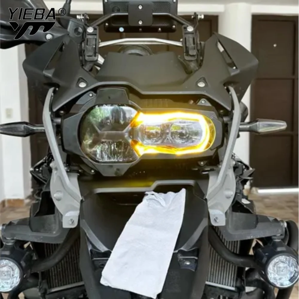 

For BMW R1250GS R1200GS R 1200 GS LC ADVENTURE 2019-2023 2024 Motorcycle Front Headlight Protector Guard Headlamp Lense Cover