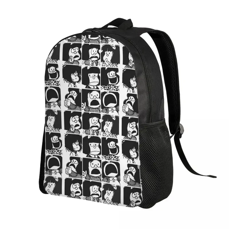 Personalizado Anime Xadrez Mochila Para Laptop Mafalda, Bookbag Casual para Estudante De Escola Universitária, Bonito Sacos Kawaii, Cobertor, Homens e Mulheres