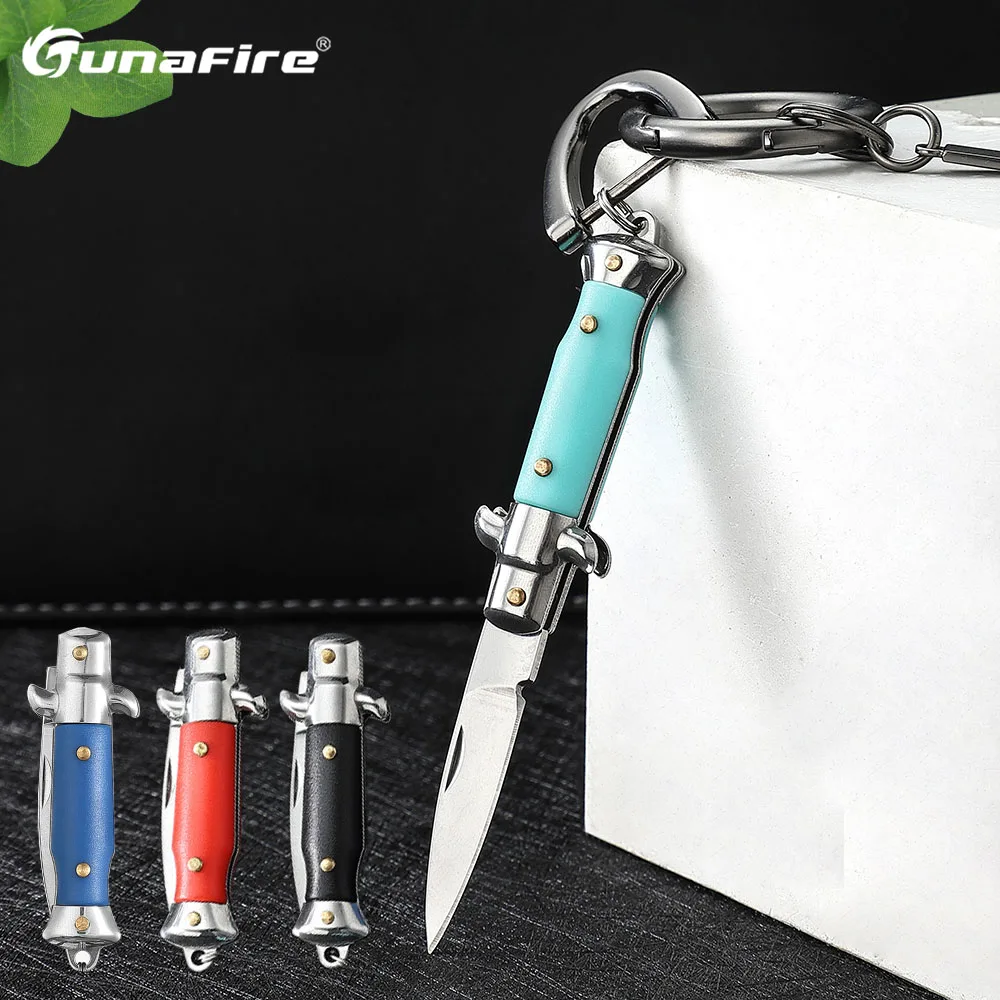 Pocket Mini Knife keychain ABS Handle Utility EDC Portable Paring Multi-tool Survival Camping Folding Knives 4 Colors