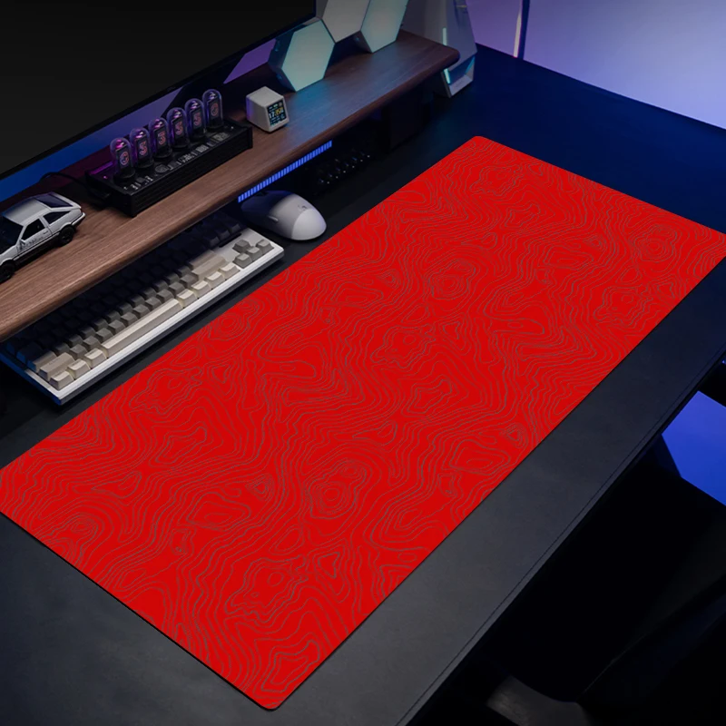 

коврик для мыши Classic Art Texture Black Red Gaming Mouse Pad Large non-slip desktop mat Simple render pattern keyboard carpet