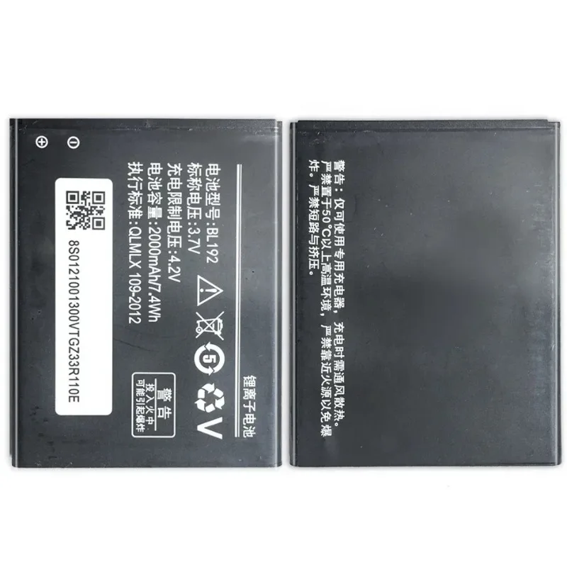 3.7V 2000mAh Mobile Phone Batteries BL192 For Lenovo A328 A328T A526 A750 A529 A560 A680 A590 A300 A388T A505E Portable Battery