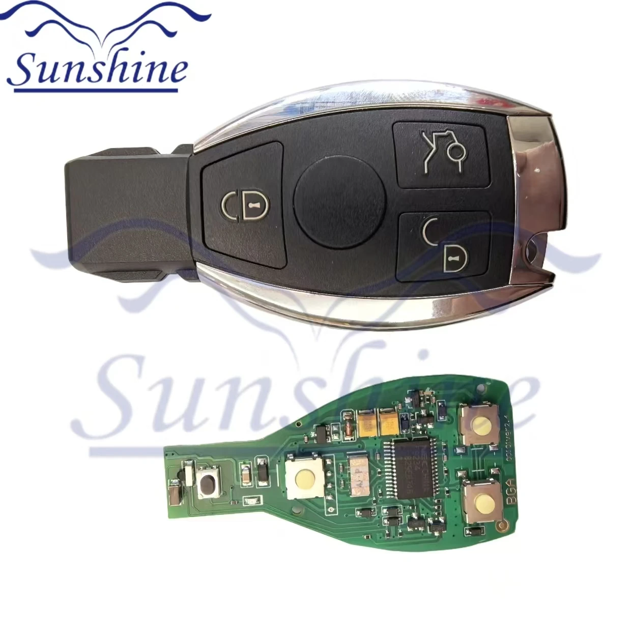 Sunshine 3/4Buttons Keyless Entry Remote Car Key FSK 315mhz/434MHz for Mercedes Benz NEC, BGA, BE W202 W203 W204 W210 W220 W164