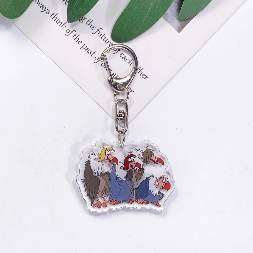 1/6Pcs Disney Turning Red Mei Lee Acrylic Car Keychain Accessories Funny Bag Charm Backpack Pendant Key Ring Gifts For Friends - view 3