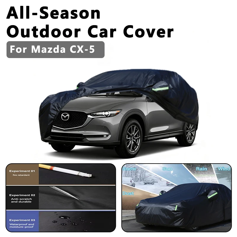 

Car Cover for Mazda CX-5- Outdoor Full Body Protection, Waterproof Dustproof Heat-Resistant, All-Season Use Exterior Accessories