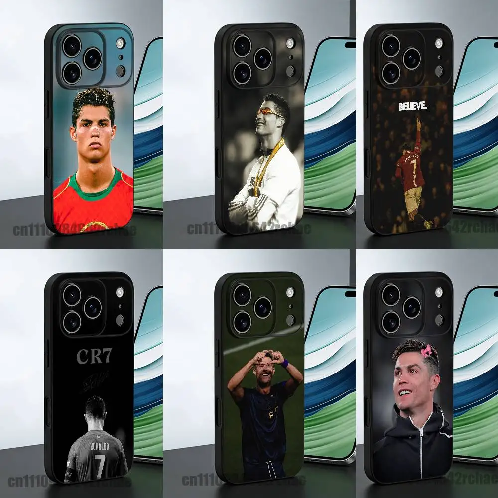 

For C-Cr7 R-ROnAlDo Phone Case iPhone 13,16,12,14,15,11,17,Pro,Max,Plus,E,Air,Mini Silicone Cover