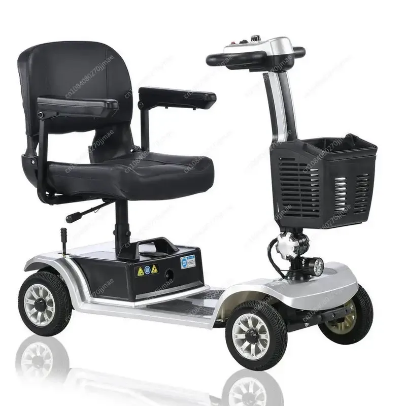 For Elderly Foldable Electric 4 Wheel Mobility Scooter 250W Motor 24V12AH Max Load 200KG