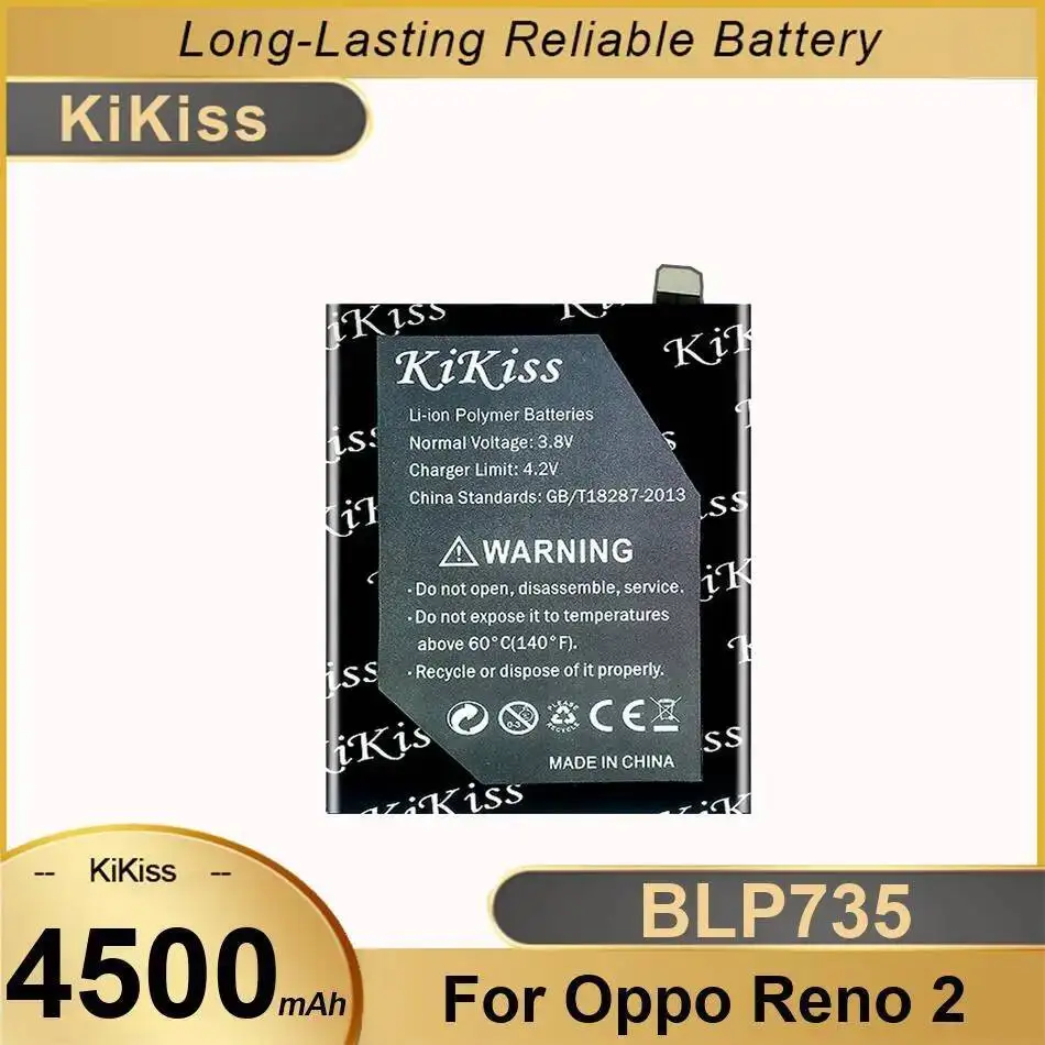 

Для Oppo Reno 2 BLP735 4500 мАч аккумулятор мобильного телефона быстрая зарядка высокой емкости