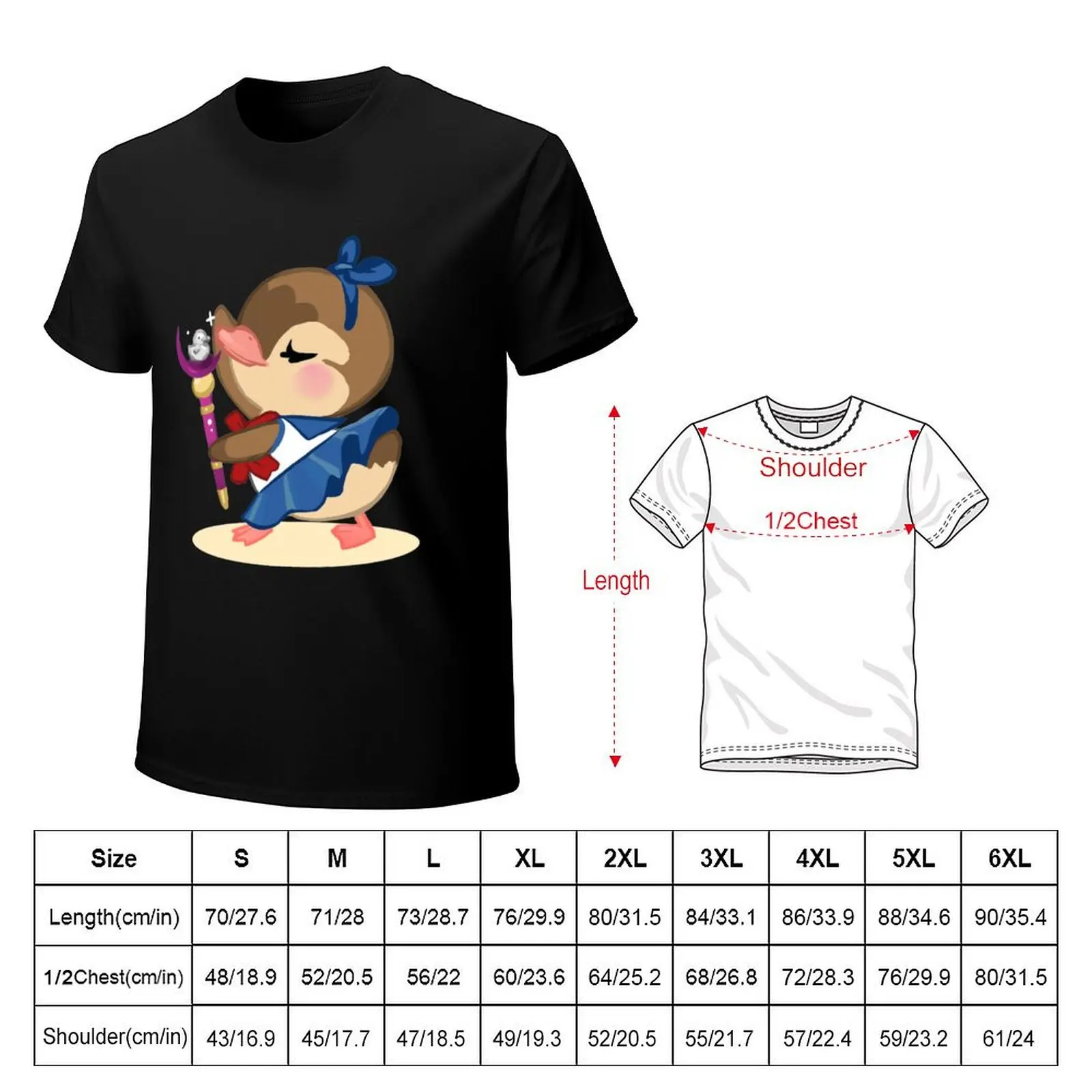 Magical Girl Duckling T-Shirt Modern Style Print T-Shirt