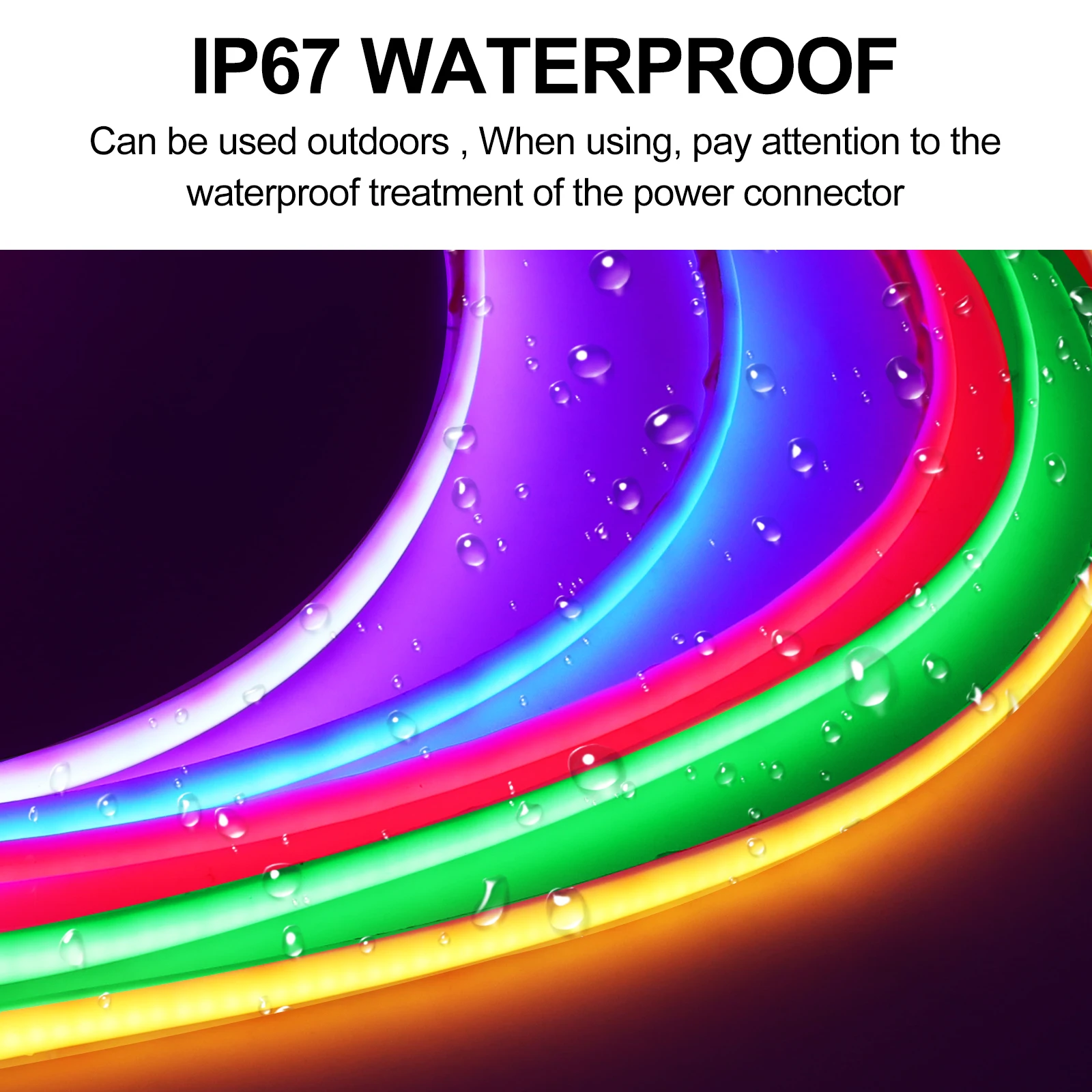 12V 24V IP68 Wasserdichter COB-Neonstreifen, hochhell, 320 LEDs/m, gelb/rosa/rot/weiß/eisblau/rosa, flexibles Bandseil, LED-Licht – Detail 10